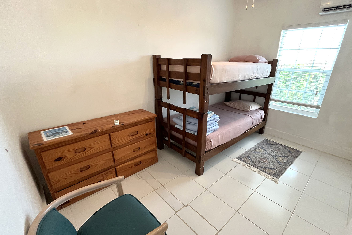 Bedroom with twin bunk beds
